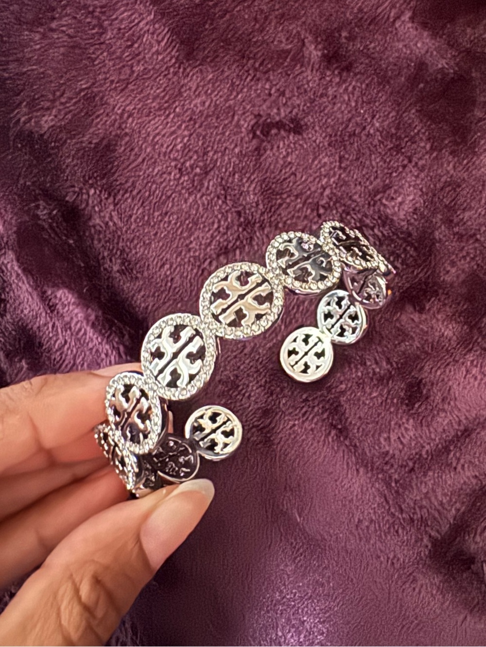 Tory Burch cuff Elegant Silver Bracelet
